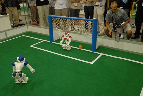 almost 
first goal of any nao in 
RoboCup history!