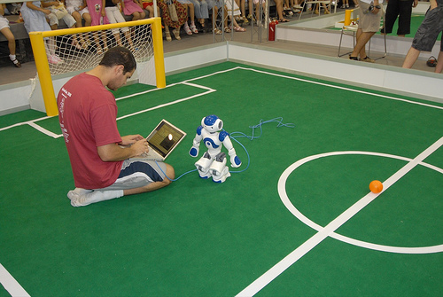 Me setting up before a match