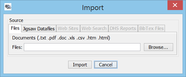 Import Dialog