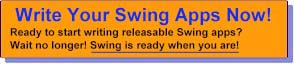 Swing is app-ready button