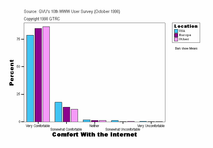 Comfort With the Internet