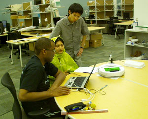 Nova, Michael and working.