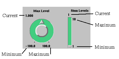 Widget values